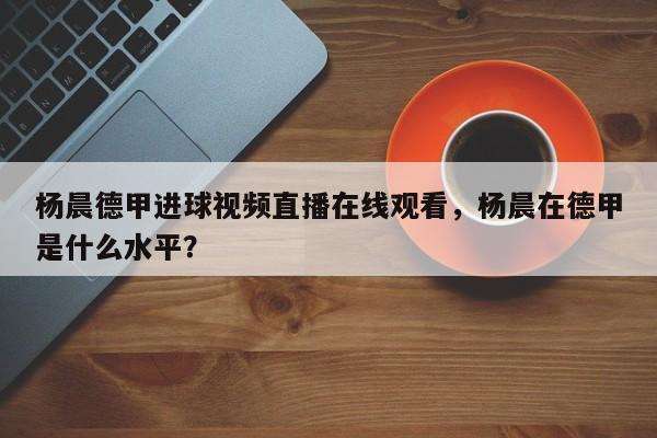 杨晨德甲进球视频直播在线观看，杨晨在德甲是什么水平？
