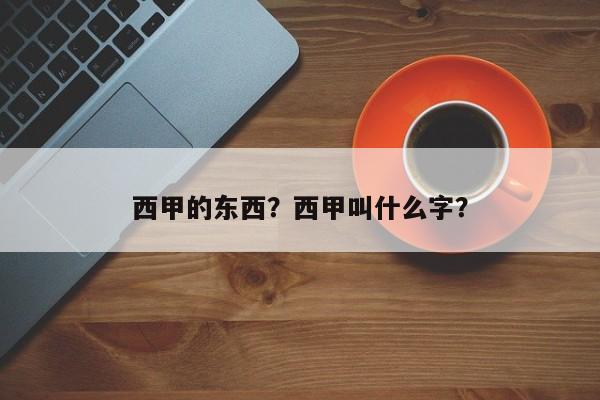 西甲的东西?西甲叫什么字?